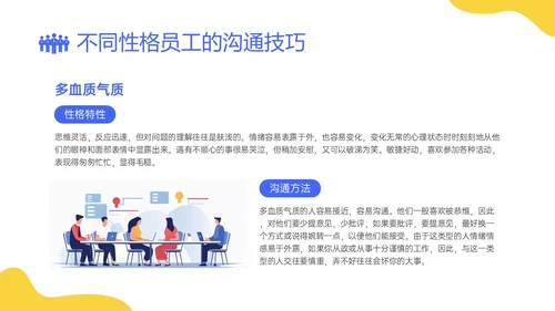 蓝黄简约插画企业员工关系体系建设PPT课件员工关怀