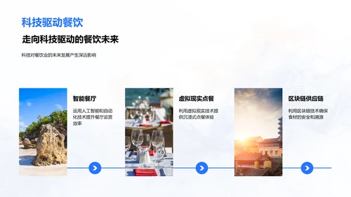 科技优化餐饮服务PPT模板