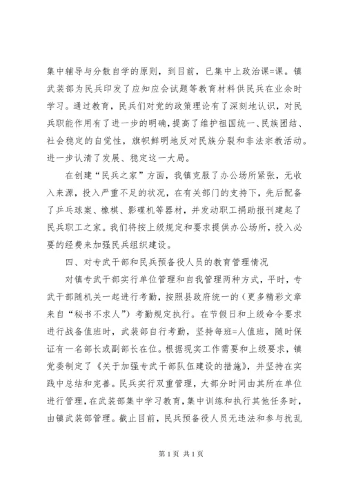 镇党委民兵政治教育工作总结.docx