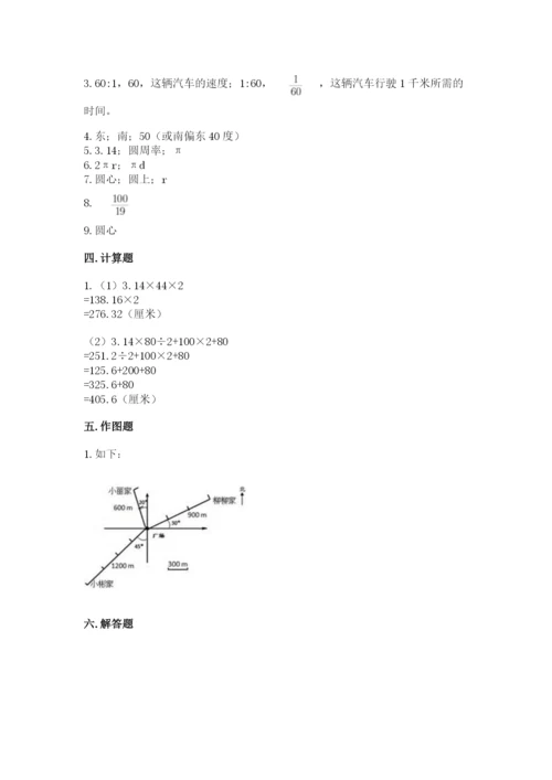 小学六年级上册数学期末测试卷带答案ab卷.docx