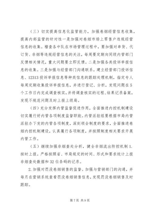 烟草专卖局专卖管理工作计划.docx