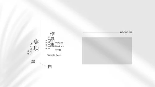 时尚创意个人作品集作品展示ppt动态模板