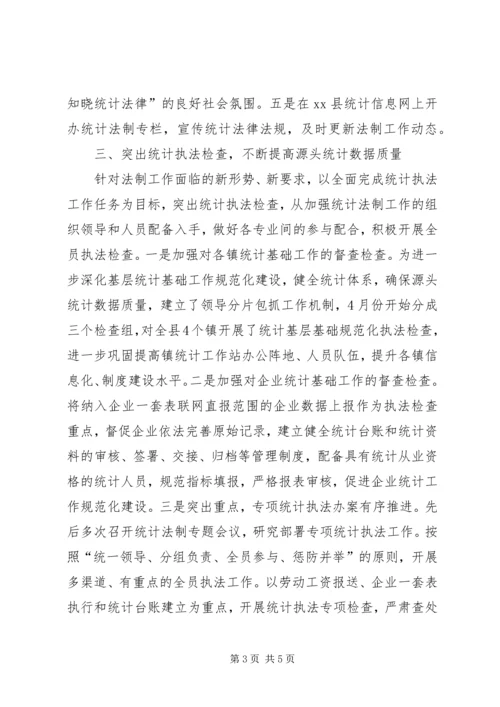 乡镇年度统计法制工作总结_1.docx