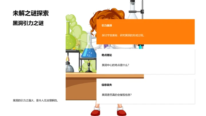 黑洞探秘讲解PPT模板