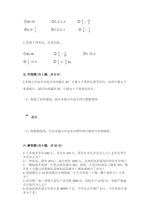 小学六年级数学上册期末卷附答案【完整版】.docx