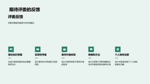 设计美学答辩报告PPT模板