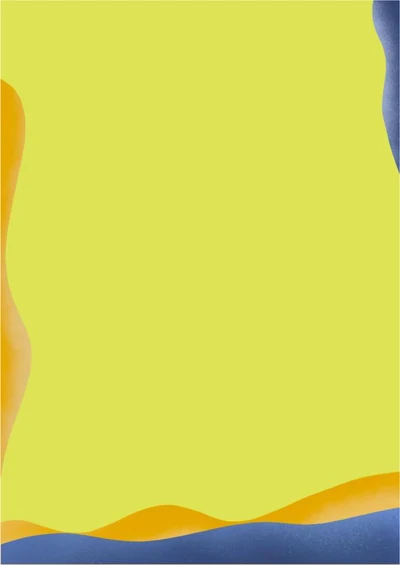 简约风文艺蓝黄色信纸壁纸