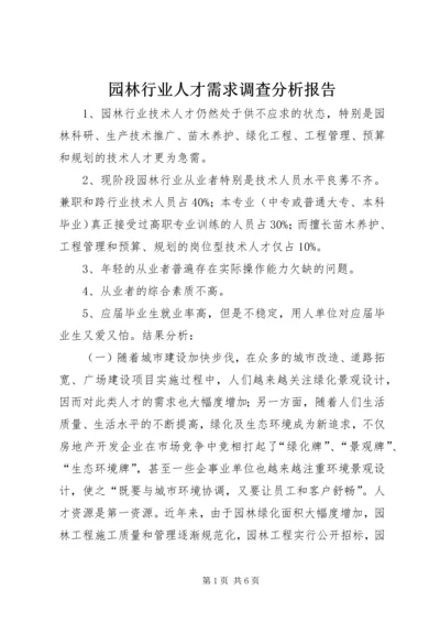 园林行业人才需求调查分析报告 (2).docx