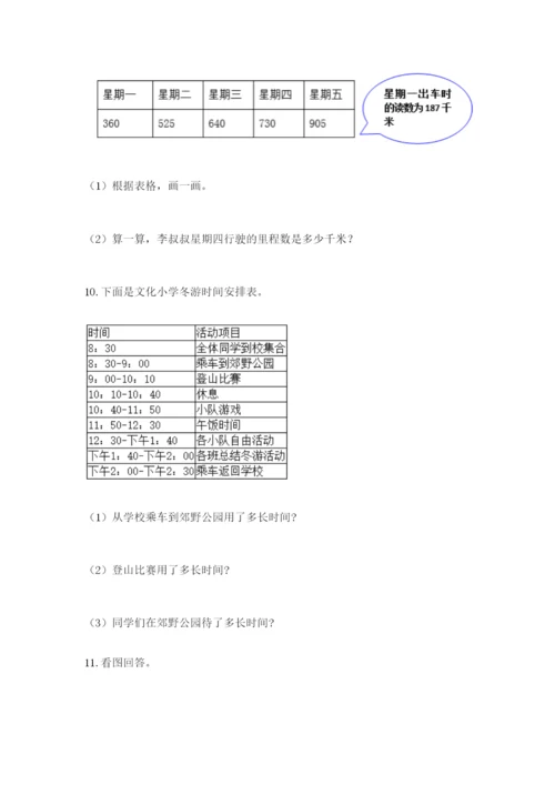 小学三年级数学应用题50道（精练）.docx