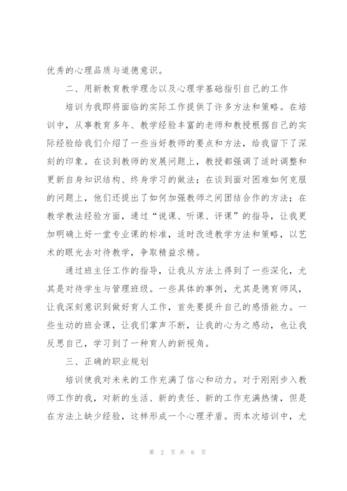 教师培训工作个人总结.docx