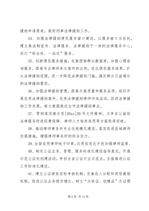 全市司法行政工作要点 (2).docx