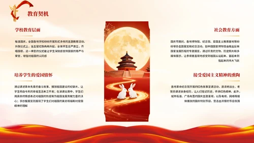 红色中国风国庆节主题PPT模板