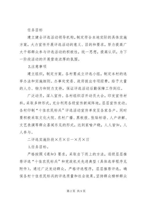 街道办事处评选十佳农民活动方案 (6).docx