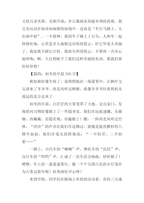 关于初冬的作文.docx