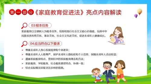 家庭教育促进法解读家校共育家庭教育PPT课件