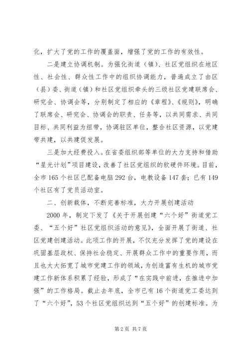 社区党建工作经验汇报材料 (7).docx