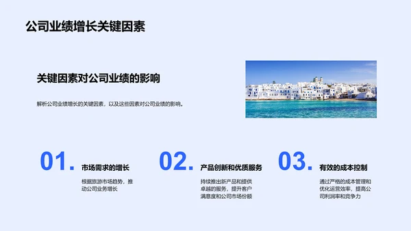 旅游业半年度报告PPT模板
