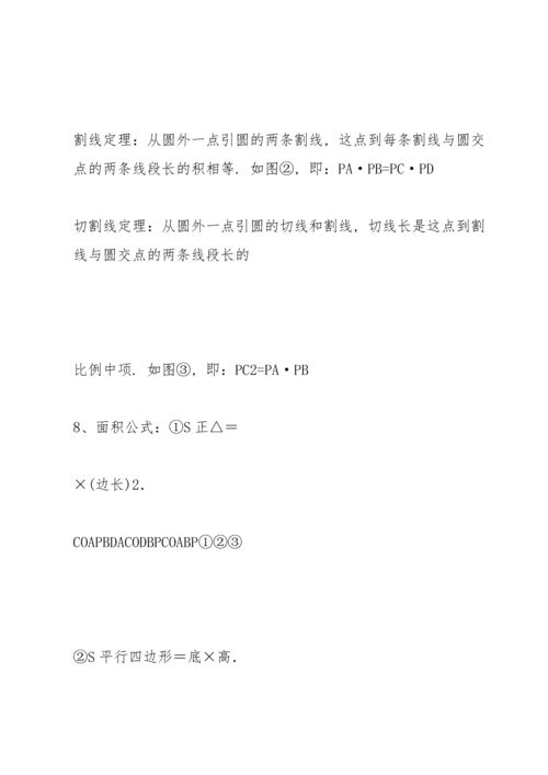初中数学中考必考知识点之难点归纳总结.docx