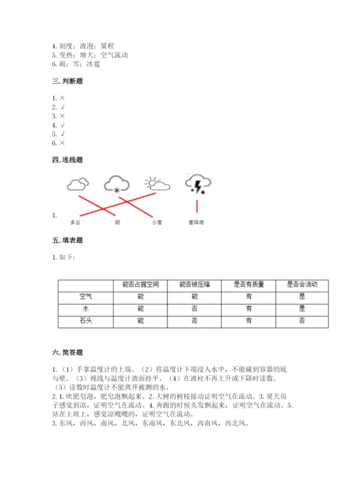 教科版小学三年级上册科学期末测试卷（综合卷）.docx