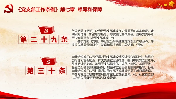 党支部工作条例学习解读党课PPT模板