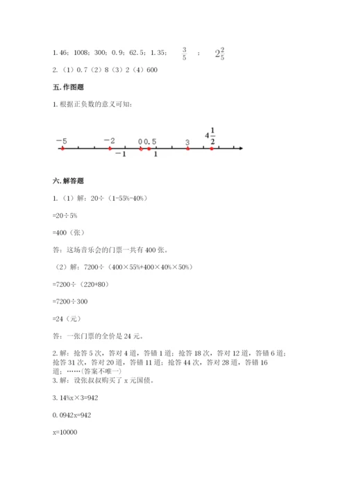 沪教版数学六年级下册期末检测试题附完整答案（网校专用）.docx