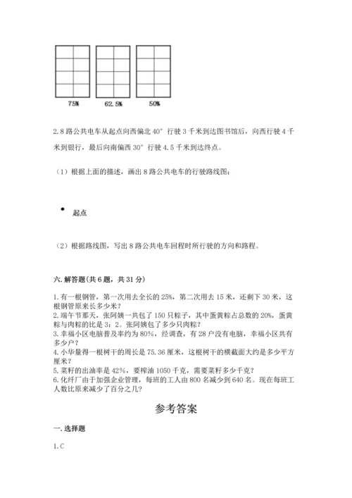 人教版六年级上册数学期末模拟卷附答案【能力提升】.docx