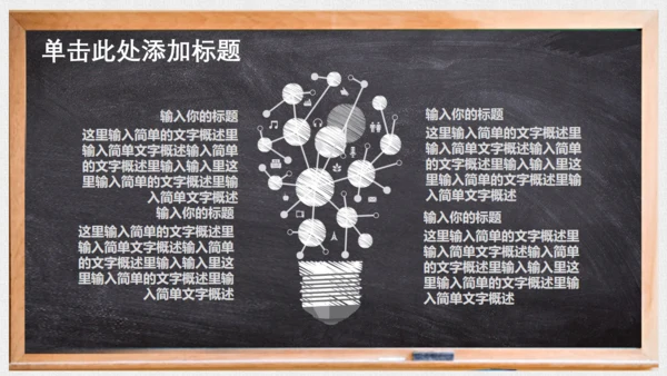 对话框黑板毕业论文答辩通用PPT模板