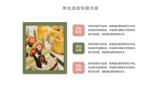 餐饮美食甜品店茶餐厅下午茶PPT动态模板