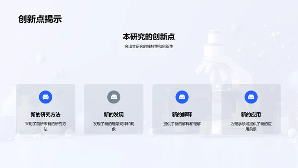 理学研究报告PPT模板