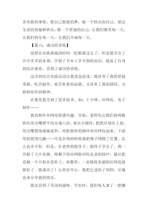 成功的喜悦作文300字.docx
