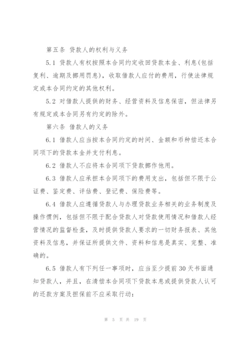 个人小额贷款借款合同模板.docx