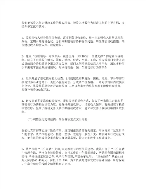 乡镇财政所年度工作总结通用19篇