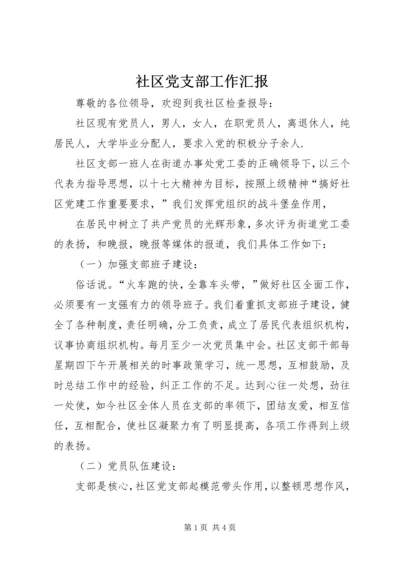 社区党支部工作汇报 (4).docx