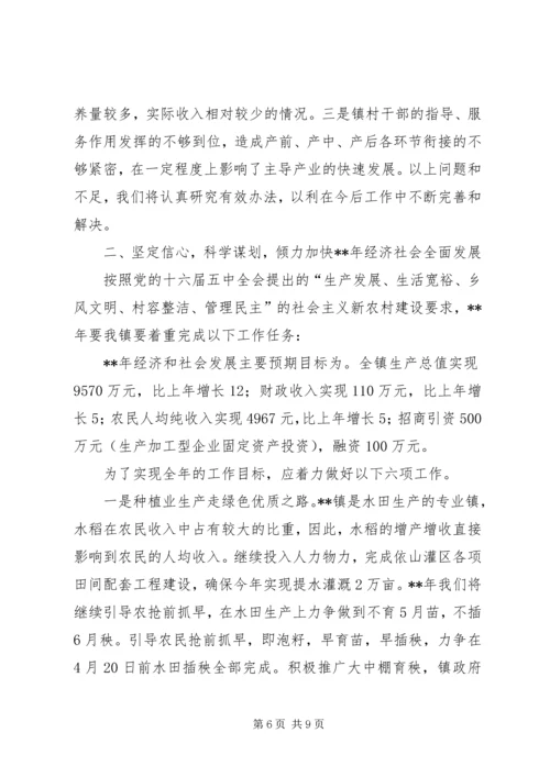 乡镇政府年终工作汇报.docx