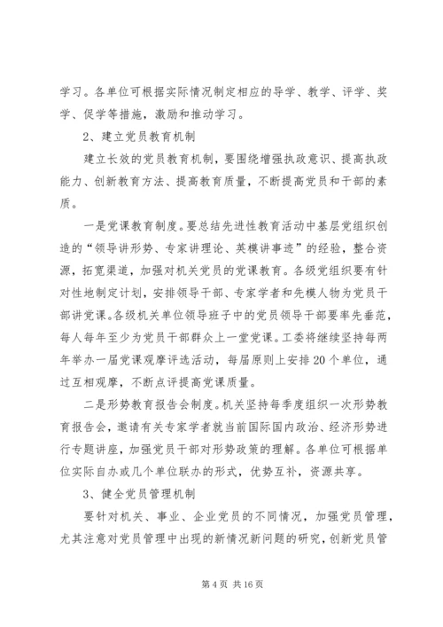 工委党员建设长效机制思考.docx