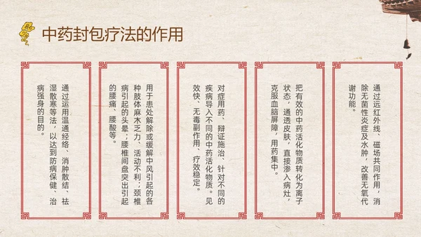 复古中国风中医的特色疗法PPT课件