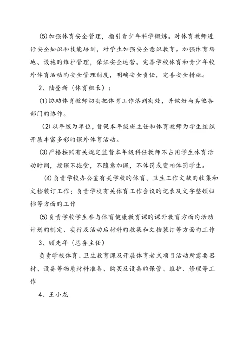 体育工作领导小组及职责.docx