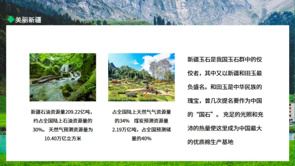 新疆棉花美丽新疆动态通用PPT模板