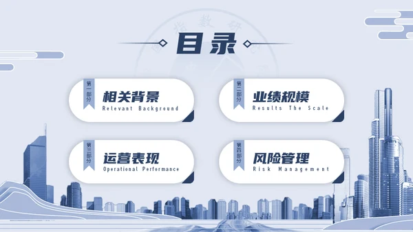 中国房地产行业百强企业研究报告山水城市通用PPT模板