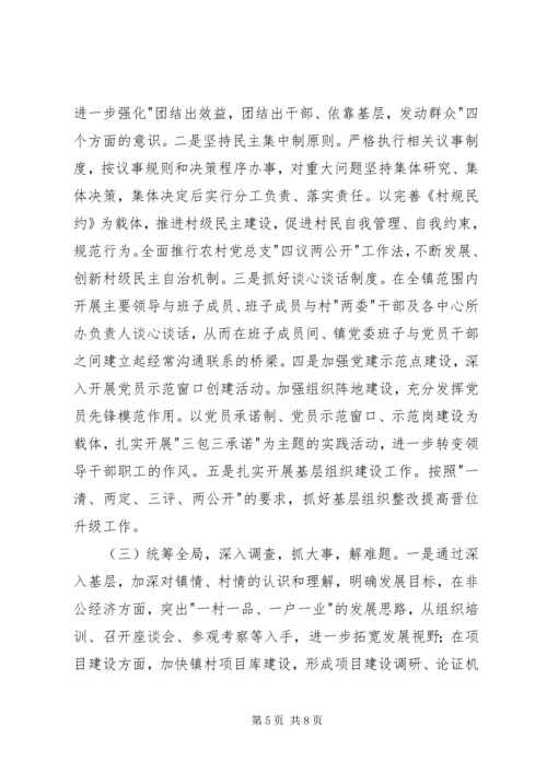 镇党委班子民主生活会整改方案.docx