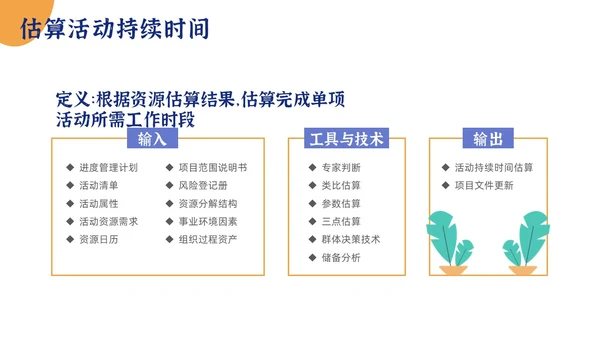 简约项目时间管理PPT模板pmp项目管理（补充）