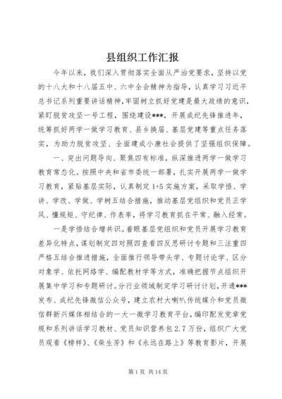 县组织工作汇报.docx