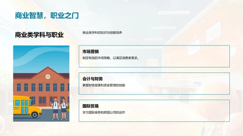 学科选择指导PPT模板