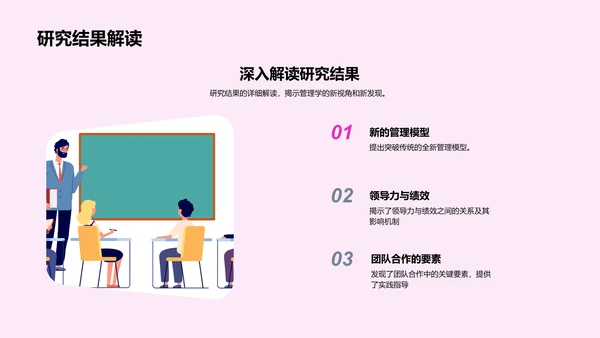 管理学研究探讨PPT模板