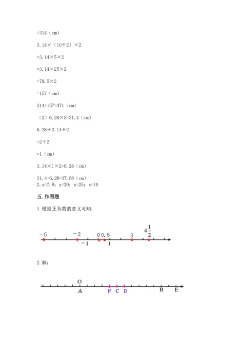 人教版六年级下册数学期末测试卷（各地真题）.docx