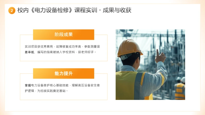 电气工程和自动化专业大学生求职个人能力综合展示职业生涯规划通用PPT模版