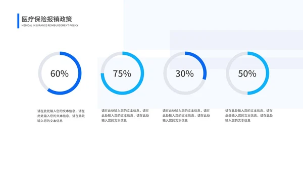 简约几何风蓝色医保知识培训PPT模板（