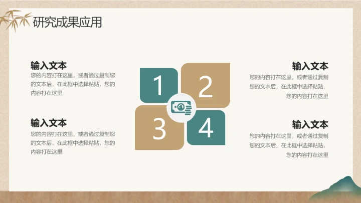 绿色金色中国风新中式毕业论文答辩通用ppt模板