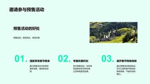 春节农品预售报告PPT模板
