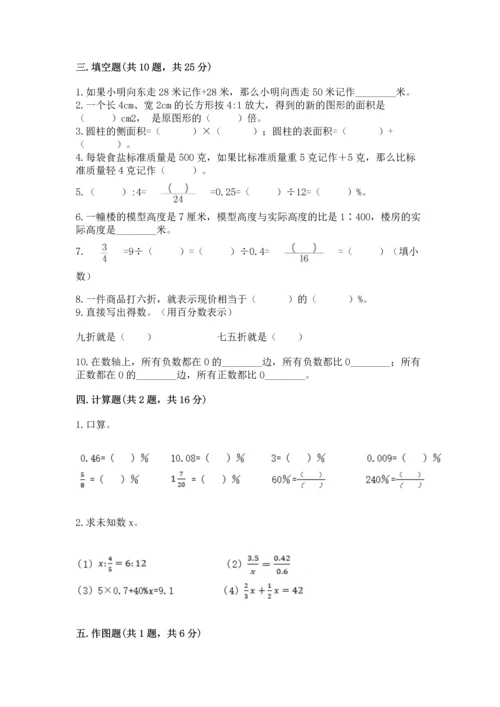 人教版六年级下册数学期末测试卷（夺分金卷）.docx